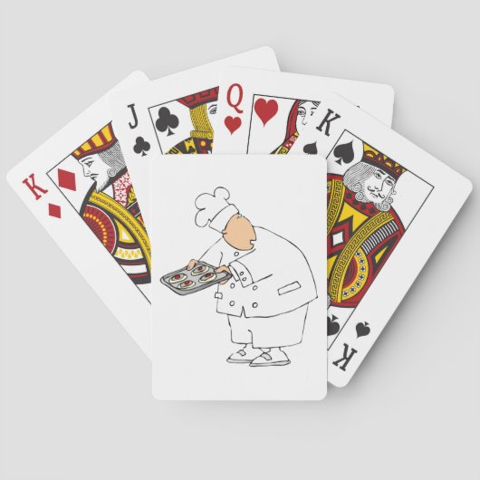 Chef bakken speelkaarten (Achterkant)