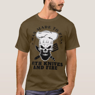 Chef Beard Skeleton Bake Bearing Skull Skelet Co T-shirt