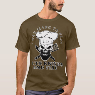 Chef Beard Skeleton Bake Bearing Skull Skelet Co T-shirt