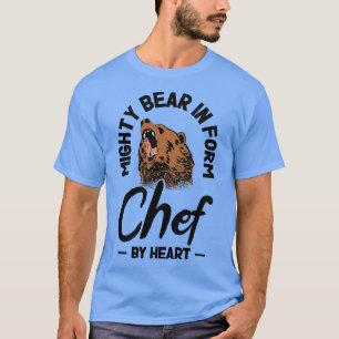 Chef Beest Dierenliefhebber Beer Koken Maaltijden T-shirt