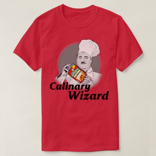 Chef Boyardee Culinaire Tovenaar Tshirt (Design voorkant)