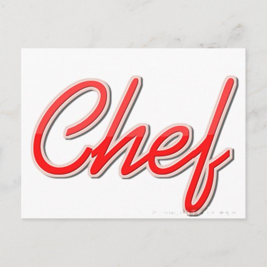 Chef Briefkaart (Voorkant)