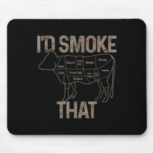 Chef Butcher Cook Bbq ID roke die Koe rundvlees gr Muismat
