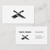 Chef Carte de visite (Devant / Derrière)