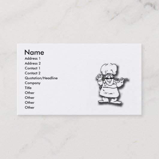 Chef Carte de visite (Devant)
