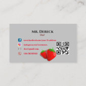 Chef Carte de visite (Dos)