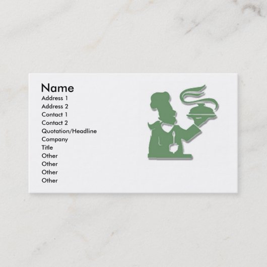 Chef Carte de visite (Devant)