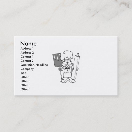 Chef Carte de visite (Devant)
