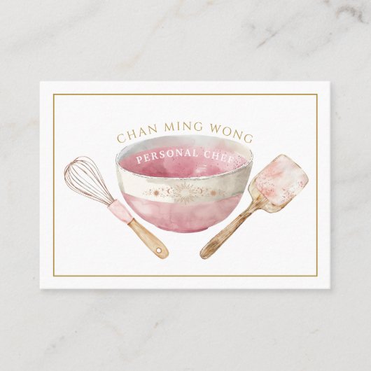 Chef Carte de visite Caterer (Devant)