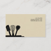 Chef Carte de visite culinaire (Dos)