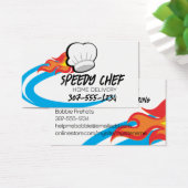 Chef casquette flammes repas livraison restauratio (Bureau)