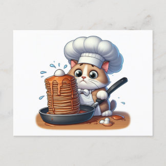 Chef cat briefkaart