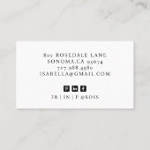 Chef Cateraar Visitekaartje (Achterkant)