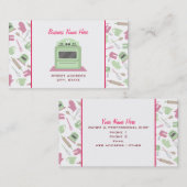 Chef Caterer Visitekaartje - Keukenpatroon (Voorkant / Achterkant)