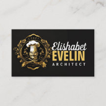 Chef Catering Goud Modern Zwart capung657