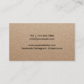 Chef Catering groenten Rustic Kraft Visitekaartje (Achterkant)