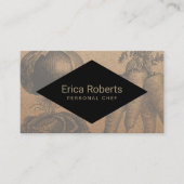 Chef Catering groenten Rustic Kraft Visitekaartje (Voorkant)