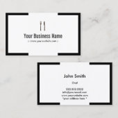 Chef Catering Restaurant Moderne Grens Visitekaartje (Voorkant / Achterkant)