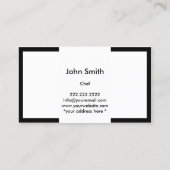 Chef Catering Restaurant Moderne Grens Visitekaartje (Achterkant)