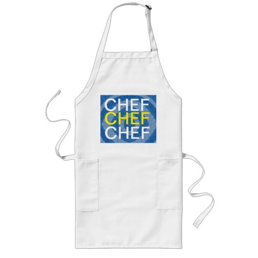 Chef chef chef lang schort (Voorkant)