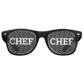 CHEF CHEF retro Shades / Fun Party Sunbril Retro Zonnebril (Voorkant)
