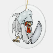 Chef Chicken Keramisch Ornament (Links)