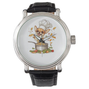 Chef Chihuahua � Culinair Hond Meester Horloge