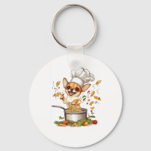 Chef Chihuahua � Culinair Hond Meester Sleutelhanger