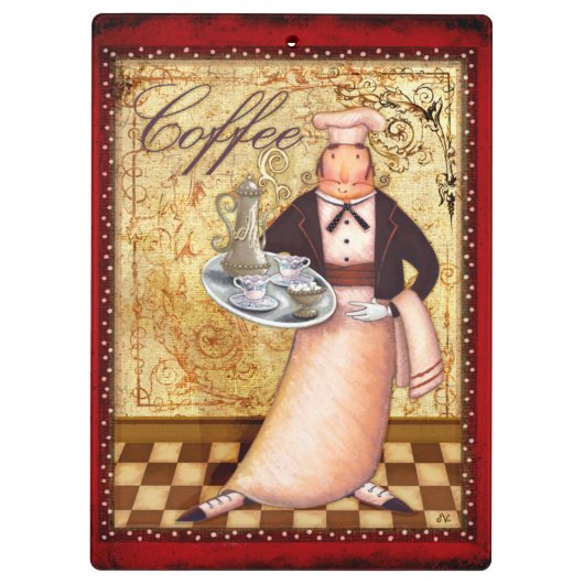 Chef Coffee Klembord (Achterkant)