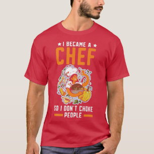 Chef Cook Culinaire Gangster Cooking Food Kitchen  T-shirt