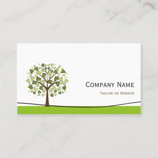 Chef / Cook - Elegant Wish Tree Visitekaartje (Achterkant)