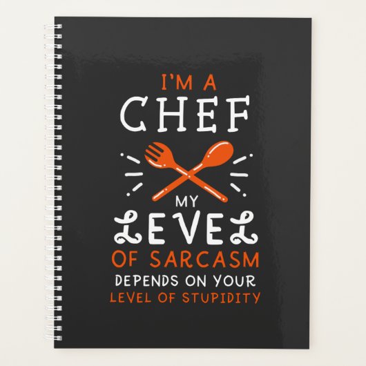 Chef Cook Funny Gift Planner (Voorkant)