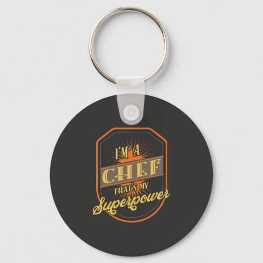 Chef Cook Gift Sleutelhanger (Voorkant)