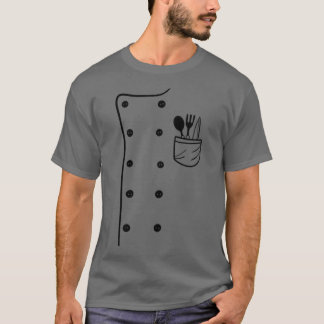 Chef cook uniform costuum halloween t-shirt