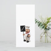 Chef cook - WELCOME-menukaart Menu (Staand voorkant)
