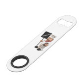 Chef cook - WELCOME-menukaart Speed Flessenopener (Achterkant Gekanteld)
