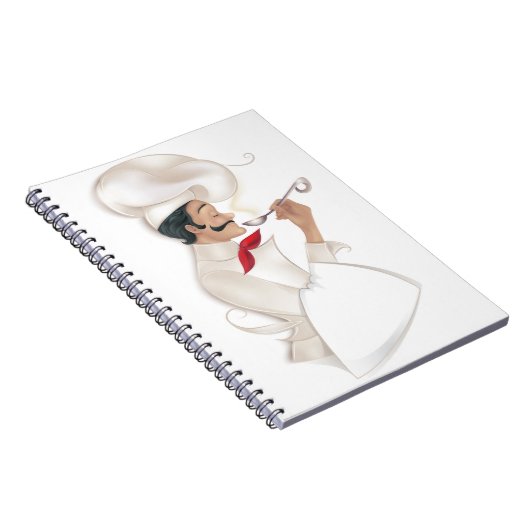 Chef Cookbook Recipe (plaats jouw tekst op handdoe Notitieboek (Rechterzijde)