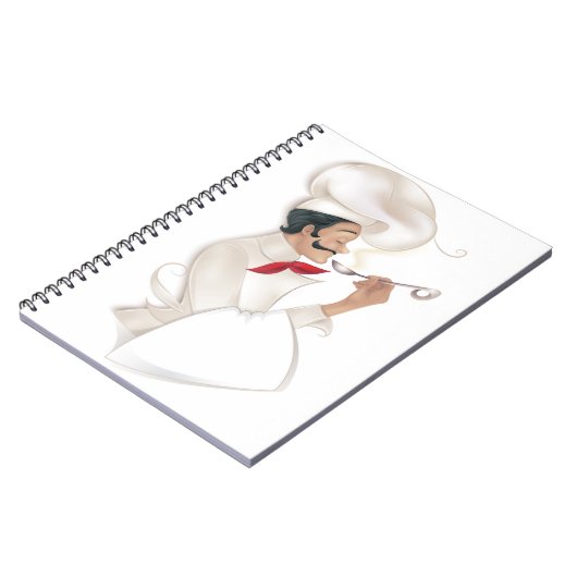 Chef Cookbook Recipe (plaats jouw tekst op handdoe Notitieboek (Linkerzijde)