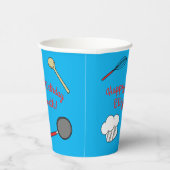 Chef Cooking Kids Verjaardagsfeest Papieren Bekers (Rechts)