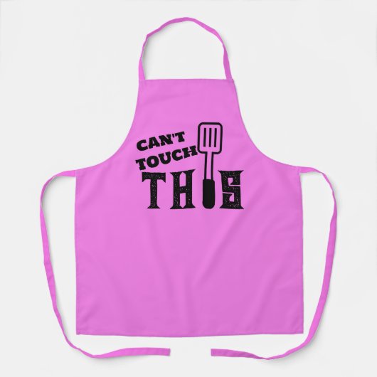Chef cool Baker Tabliers pour femmes, Pink Print A (Recto)