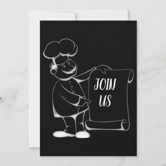 ****CHEF COOL**** INVITATION UNIQUE (Devant)