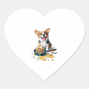 Chef Corgi - Grappige Koken Hond Hart Sticker