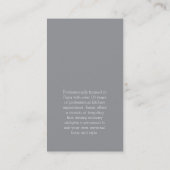 Chef couteau carte de visite de restauration graph (Dos)