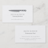 Chef couteau carte de visite de restauration graph (Devant / Derrière)