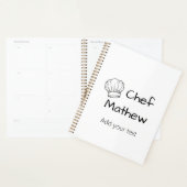 Chef cuisinier ajouter nom texte hommes cuisine bo (Devant avec enveloppe)