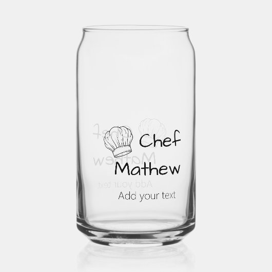 Chef cuisinier ajouter nom texte hommes cuisine bo (Recto)
