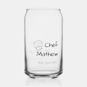 Chef cuisinier ajouter nom texte hommes cuisine bo (Verso)