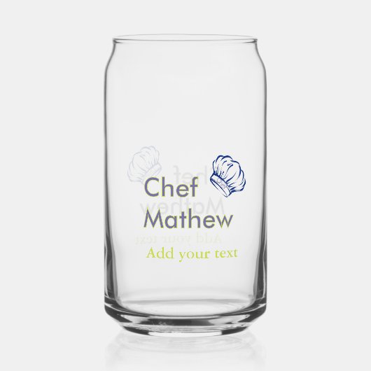 Chef cuisinier ajouter nom texte hommes cuisine bo (Recto)