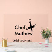 Chef cuisinier ajouter nom texte hommes cuisine bo (Mariage)