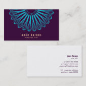 Chef Cuisinier Bleu Whisk Logo Carte de visite vio (Devant / Derrière)